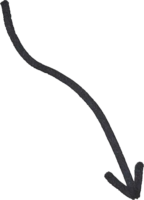 Image of a hand-drawn arror